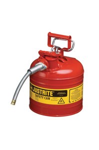 Justrite Type II AccuFlow™ Safety Cans 5 gal Red