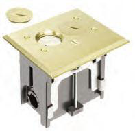 Arlington Rectangular Flush Service Floor Boxes with Covers