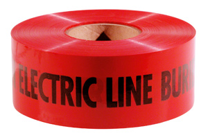 Empire Shieldtec® Xcel Energy Marking Tapes 3 in x 1000 ft Caution- Gas Line Buried Below Yellow