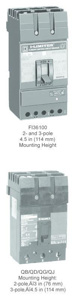 Square D I-Line™ FHL Series Cable-in/Cable-out Molded Case Industrial Circuit Breakers 50 A 600 VAC 3 Pole 3 Phase