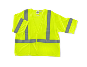 Ergodyne GloWear® FR High Vis Class 3 Vests Lime Small/Medium 4.6 cal/cm2