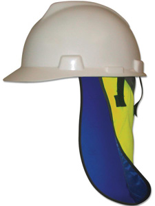 Ergodyne Chill-Its® 6670CT Hard Hat Neck Shades One Size Fits Most Polyvinyl Alcohol (PVA) Lime