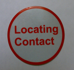 Electromark Locating Contact Stickers 3 in