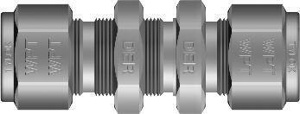 Tylok Bulkhead Tubing Unions 1/2 in Double Ferrule Stainless Steel