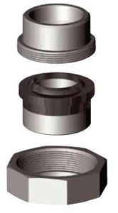 Central Plastics Forged Carbon Steel Insulating Ground Joints 1/4 in 3000 lb Threaded