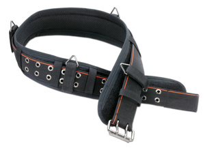 Ergodyne Arsenal® Padded Belt Large Synthetic Belts Black XL 1680D Ballistic Nylon, Nickel