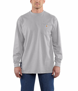 Carhartt FR Force® Shirts Large Tall Light Gray Mens