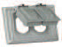 Eaton Wiring Devices Weatherproof Outlet Box Covers Decorator/GFCI 1 Gang Gray