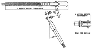 AFL Series 33500 Compression Deadends Compression Deadends Aluminum, Steel