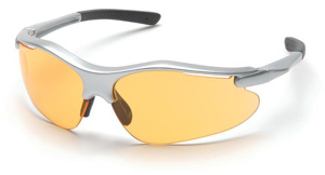 Pyramex Fortress® Safety Glasses Anti-scratch Mango Silver