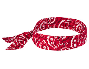 Ergodyne Chill-Its® 6700 Evaporative Cooling Bandanas One Size Fits Most Graphic - Red Western Polymer