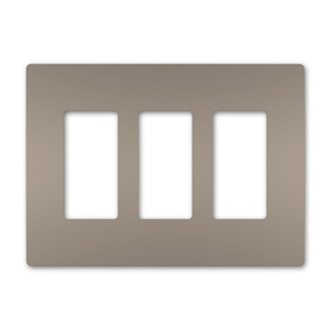 Pass & Seymour Standard Decorator Wallplates 3 Gang Nickel Polycarbonate Snap-on