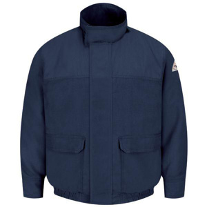 Workwear Outfitters Bulwark FR Lined Bomber Jackets 2XL Navy Mens
