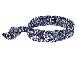 Ergodyne Chill-Its® 6700 Evaporative Cooling Bandanas One Size Fits Most Graphic - Navy Western Polymer