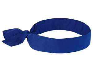 Ergodyne Chill-Its® 6700FR Evaporative FR Cooling Tie Bandanas One Size Fits Most Blue Cotton, Modacrylic