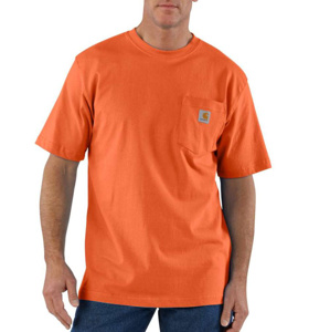 Carhartt Heavyweight Loose T-shirts Large Tall Orange Mens