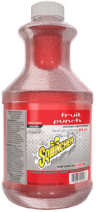 Sqwincher Electrolyte Liquid Beverage Concentrates Fruit Punch 5 gal 64 oz Per Unit
