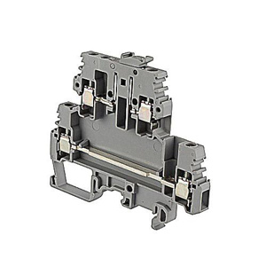 TE Connectivity SNA Series M4/6.D2.SNBT IEC Style Blade Disconnect Terminal Blocks Screw Clamp 2 Tier 24 - 12 AWG