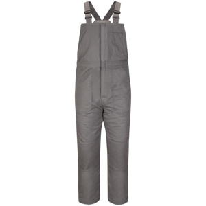 Workwear Outfitters Bulwark EXCEL FR® Deluxe Insulated Midweight Double Front Bib Overalls XL Short Gray Mens