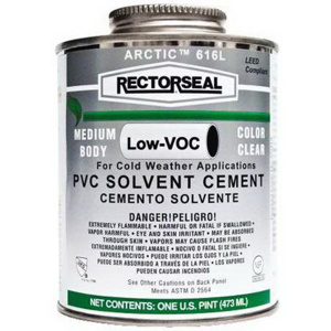 RectorSeal Arctic™ 616L Clear Medium Body PVC Solvent Cements
