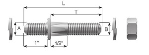 Hughes Brothers Insulator Mounting Studs