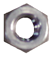 Generic Brand Stainless Steel Hex Nuts 20 TPI 1/4 in 18-8 Plain