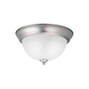 Kichler 8111 Series Close-to-Ceiling Light Fixtures Incandescent Brushed Nickel Frosted Glass