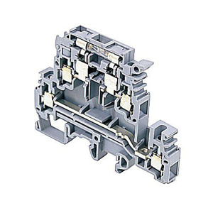 TE Connectivity SNA Series M4/8.D2.SF IEC Style Fuse Terminal Blocks Screw Clamp 2 Tier 24 - 12 AWG