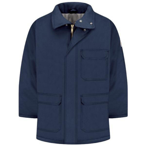 Kits - Workwear Outfitters Bulwark EXCEL FR® Insulated Heavyweight Relaxed Fit Deluxe Parkas - OneOK Logo Medium Navy