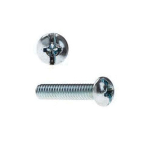 Selecta Products Steel Phillips/Slotted Round Head Machine Screws 20 TPI 1/4 in Zinc-plated