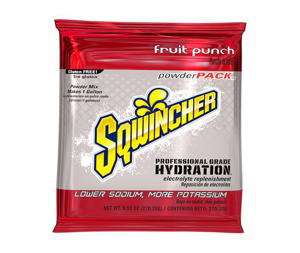 Sqwincher Powder Packs Fruit Punch 5 gal 16 Per Case
