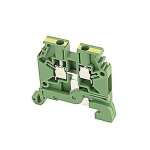 TE Connectivity SNA Series D4/6.P IEC Style Feed-Through Ground Blocks Screw Clamp 1 Tier 24 - 12 AWG