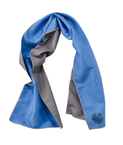 Ergodyne Chill-Its® 6602MF Evaporative Microfiber Cooling Towels Blue Polyvinyl Alcohol (PVA)
