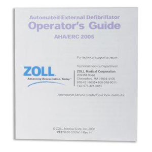 Zoll Operator's Guides