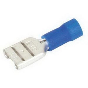 Female Insulated Push-on Disconnects 16 - 14 AWG 0.250 in Blue