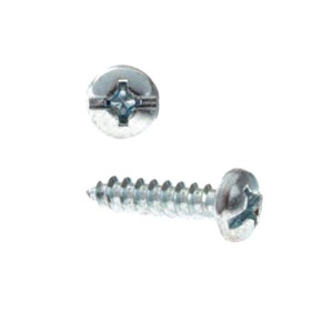 Steel Phillips/Slotted Pan Head Tapping Screws #10 1-1/2 in Zinc Chromate