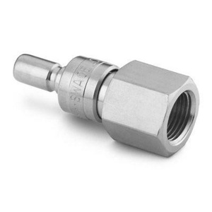 Swagelok Female Stem Tubing Connectors 1/4 in FPT Quick Connect x Threaded Female Stainless Steel