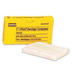 Honeywell Offset Compressed Bandages 3 in 10 Per Box