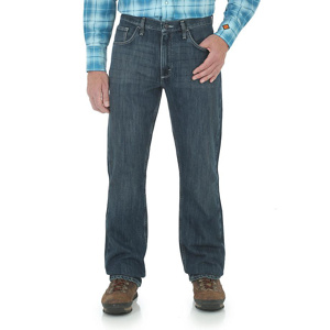 Wrangler FR No 42 20X® Slim Boot Cut Jeans 32 x 32 Dark Blue Mens