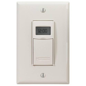 Intermatic EI600 Series Timer Switch 24/7 Digital Up to 40 Events per Week 20 A Resistive, 15/6 A Incandescent Light Almond