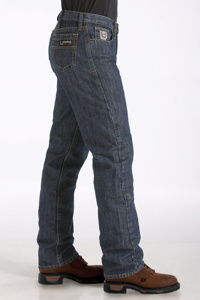 Cinch FR WRX White Label Relaxed Straight Leg Jeans 38 x 36 Dark Blue Mens