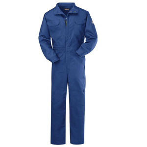 Workwear Outfitters Bulwark EXCEL FR® Premium Coveralls 58 Blue Cotton Twill, Nylon 12.2 cal/cm2