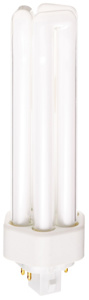 Satco Products Dulux® T/E/IN Ecologic Series Compact Fluorescent Lamps Triple Twin Tube (TTT) CFL 4-pin 4-pin (GX24q-4) 3500 K 42 W