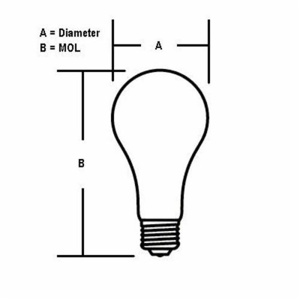 Sylvania Rough Service Ecologic® Series Incandescent A-line Lamps A19 60 W Medium (E26)