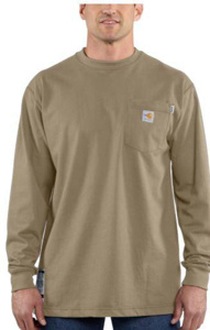Carhartt FR Force® T-shirts Mens XL Khaki 8.9 cal/cm2