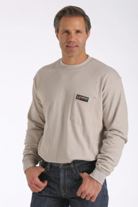 Cinch FR Shirts Medium Gray Mens