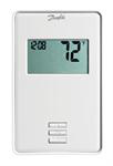 Danfoss LX Series Heat - Non-programmable Electronic Wall Thermostat - Line Voltage 120/240 V 15 A White
