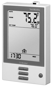 Danfoss LX Series Heat - Programmable Electronic Wall Thermostat - Line Voltage 120/240 V 15 A White