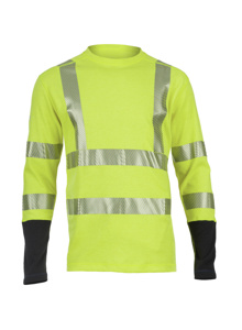 Dragonwear FR Pro Dry® High Vis Reflective Lightweight Shirts Large High Vis Yellow Mens