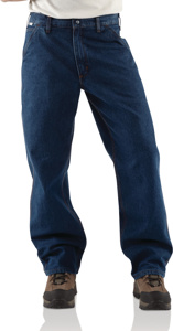 Carhartt FR Denim Dungaree Jeans Mens Blue Cotton 36 x 36